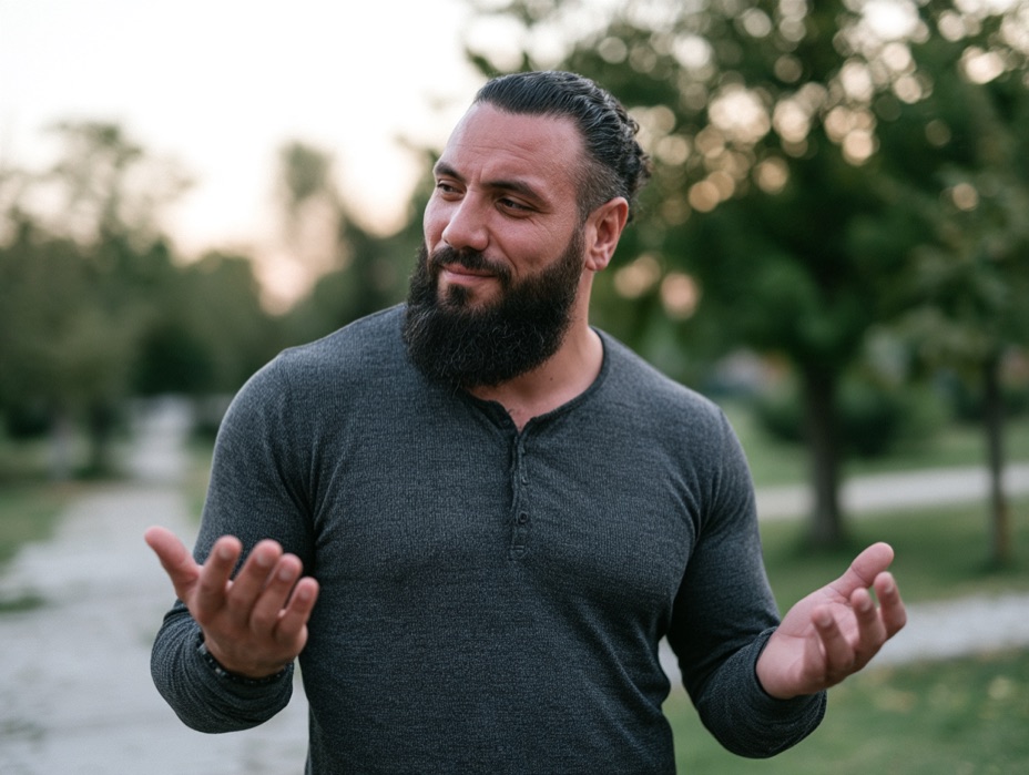 Benjamin Faci, préparateur mental, en extérieur